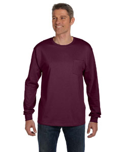 6.1 oz. Tagless® ComfortSoft® Long-Sleeve Pocket T-Shirt