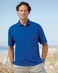 5.3 oz. Jersey Polo with Pocket